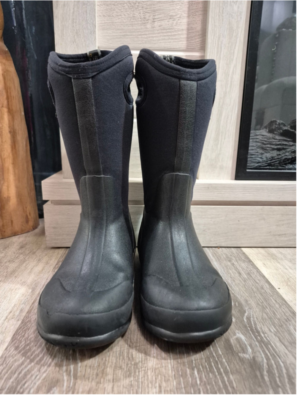 Bogs Classic High Waterproof Rain & Snow Boots 1 (Big kid( Black